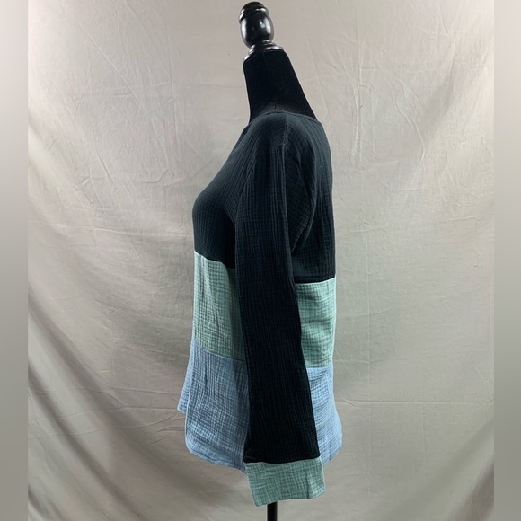 Cotton Tricolour Long Sleeve Shirt - Picture 6 of 8